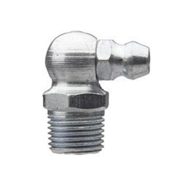 Alemite Grease Fitting, Zerk, 90 Deg Thread Forming, 1/4-28 SAE-LT Male Taper 1911-B1 - main